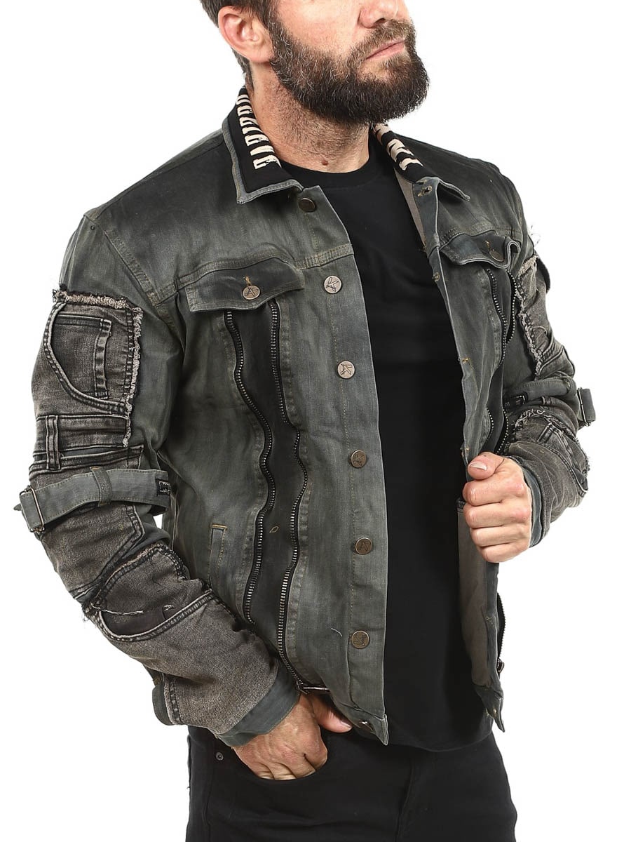 Dorian Kingz Jeansjacka - Green-Black-16.jpg