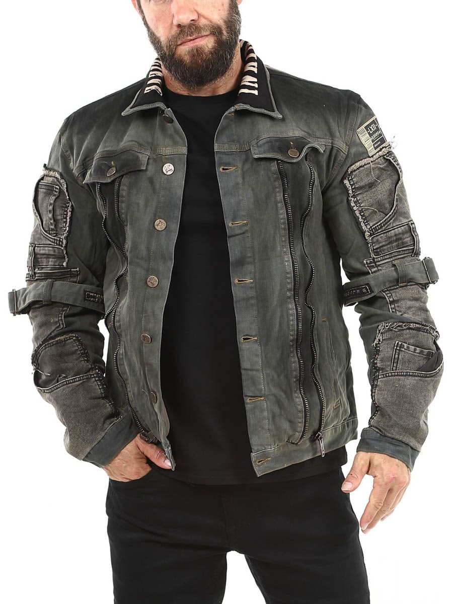 Dorian Kingz Jeansjacka - Green-Black-6.jpg