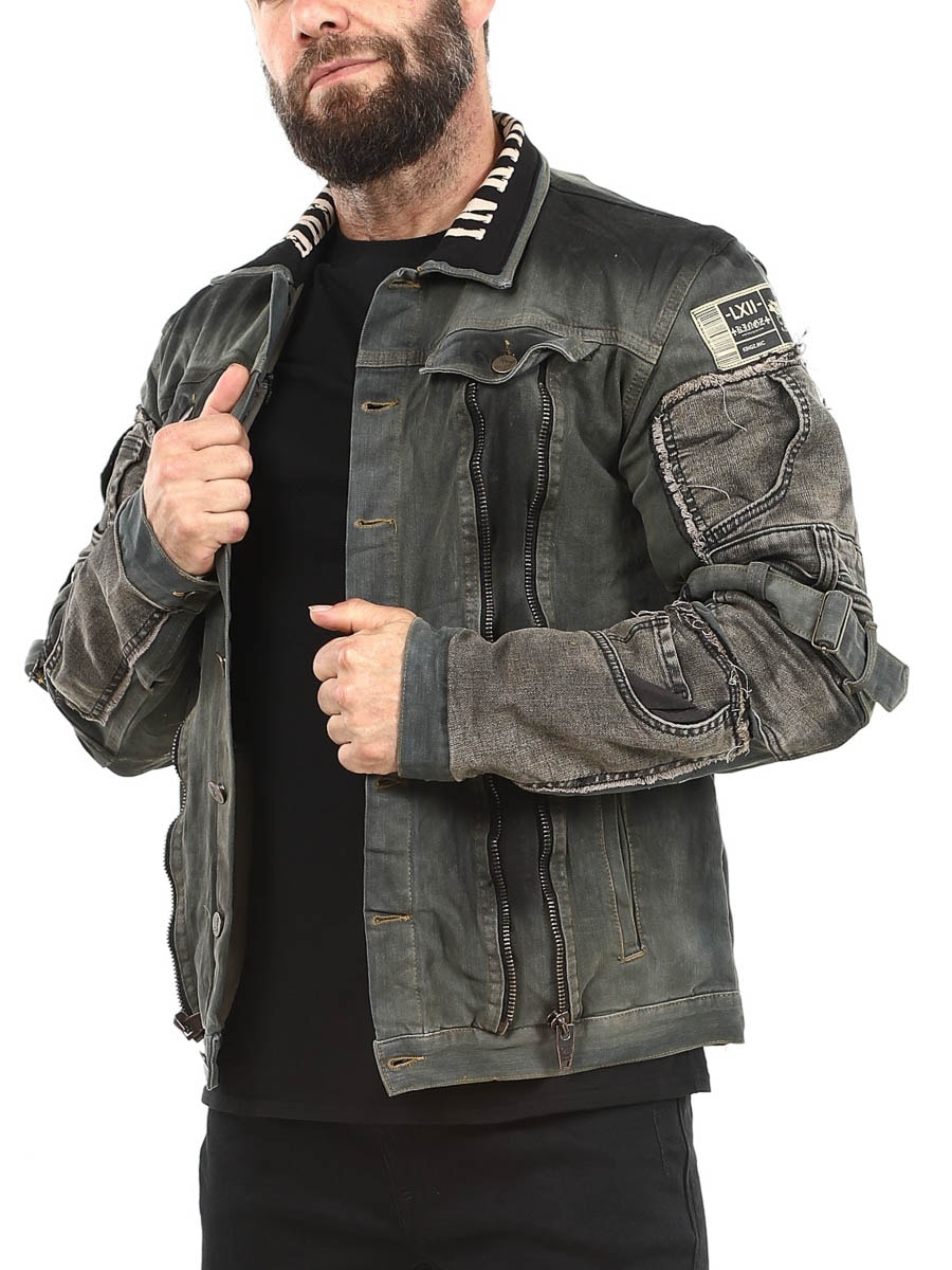 Dorian Kingz Jeansjacka - Green-Black-7.jpg