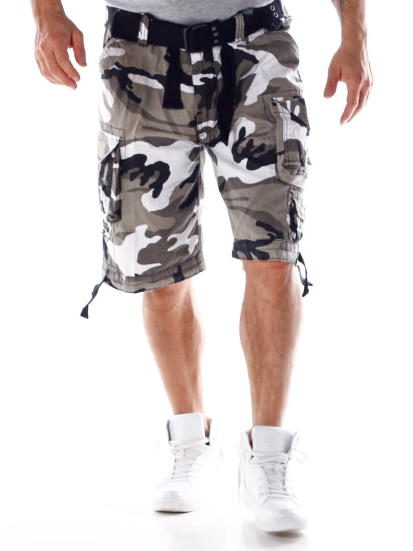 Brandit Savage Vintage Shorts - Hvit/Camo