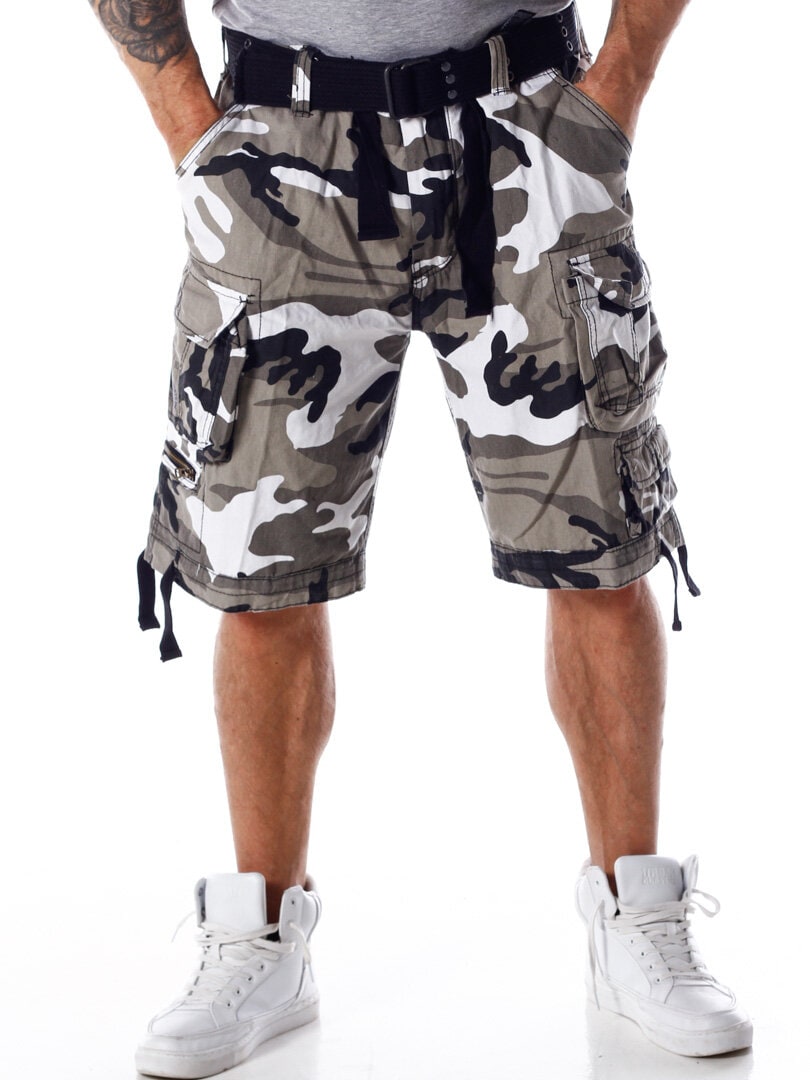 Brandit Savage Vintage Shorts - Hvit/Camo