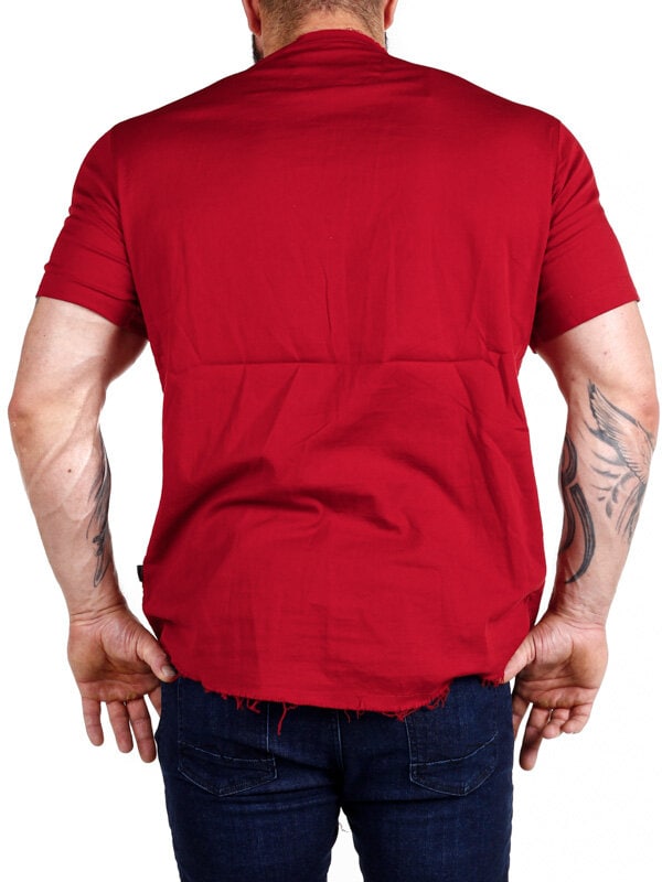 Thiers Kortermet Bomullsskjorte - Rød