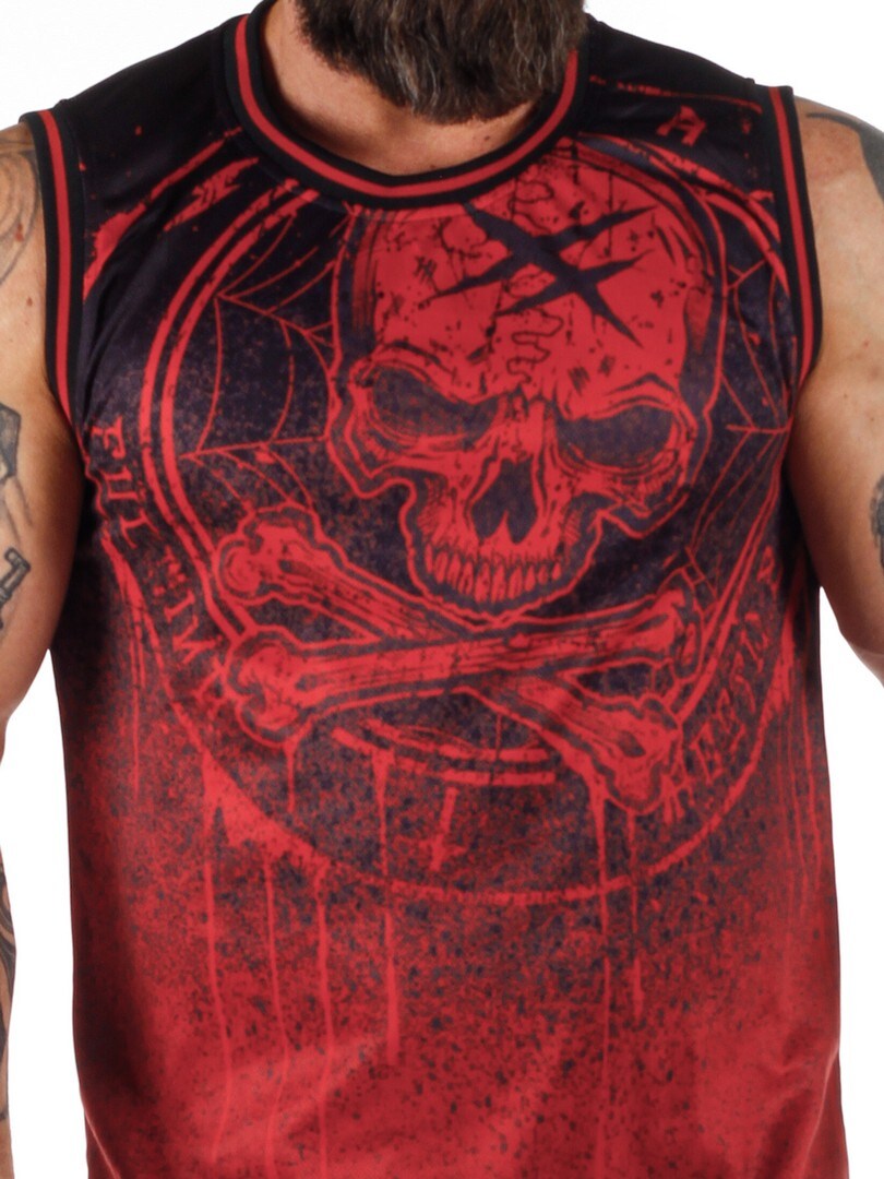 E-BLAZON VEST-black red (13)