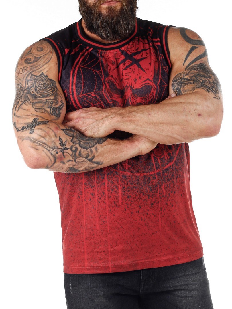 E-BLAZON VEST-black red (6)