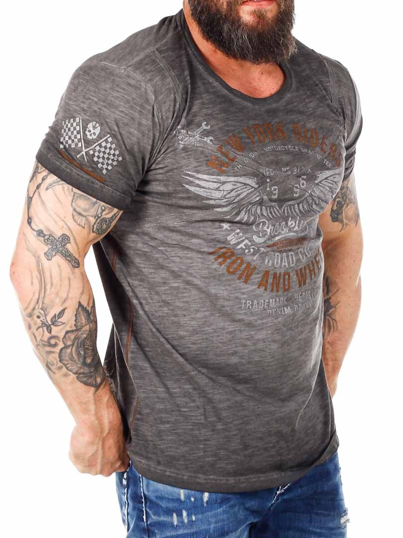 New York Riders Cipo & Baxx Tee - Mørkegrå
