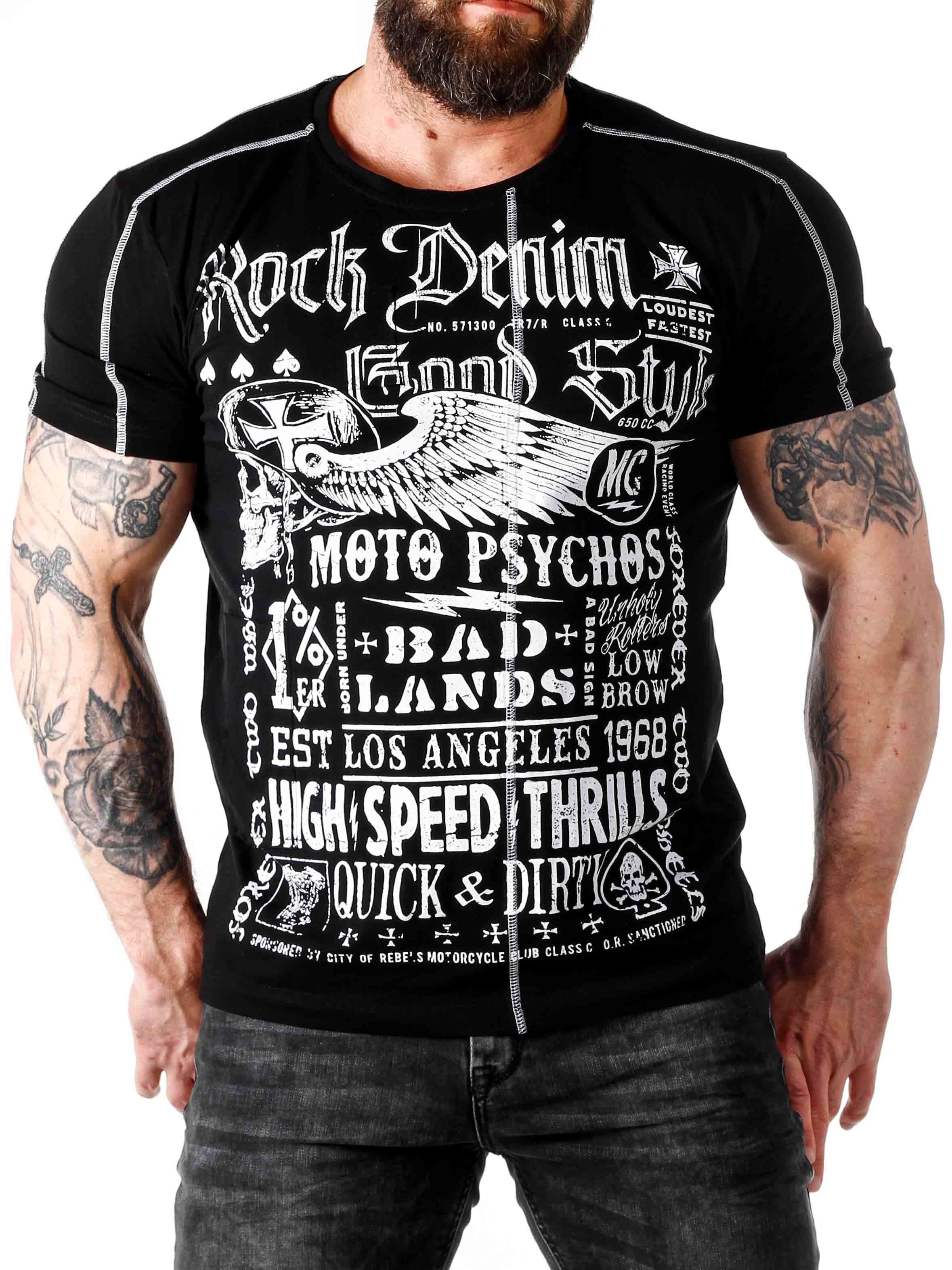 RD Moto Psychos T-skjorte - Svart