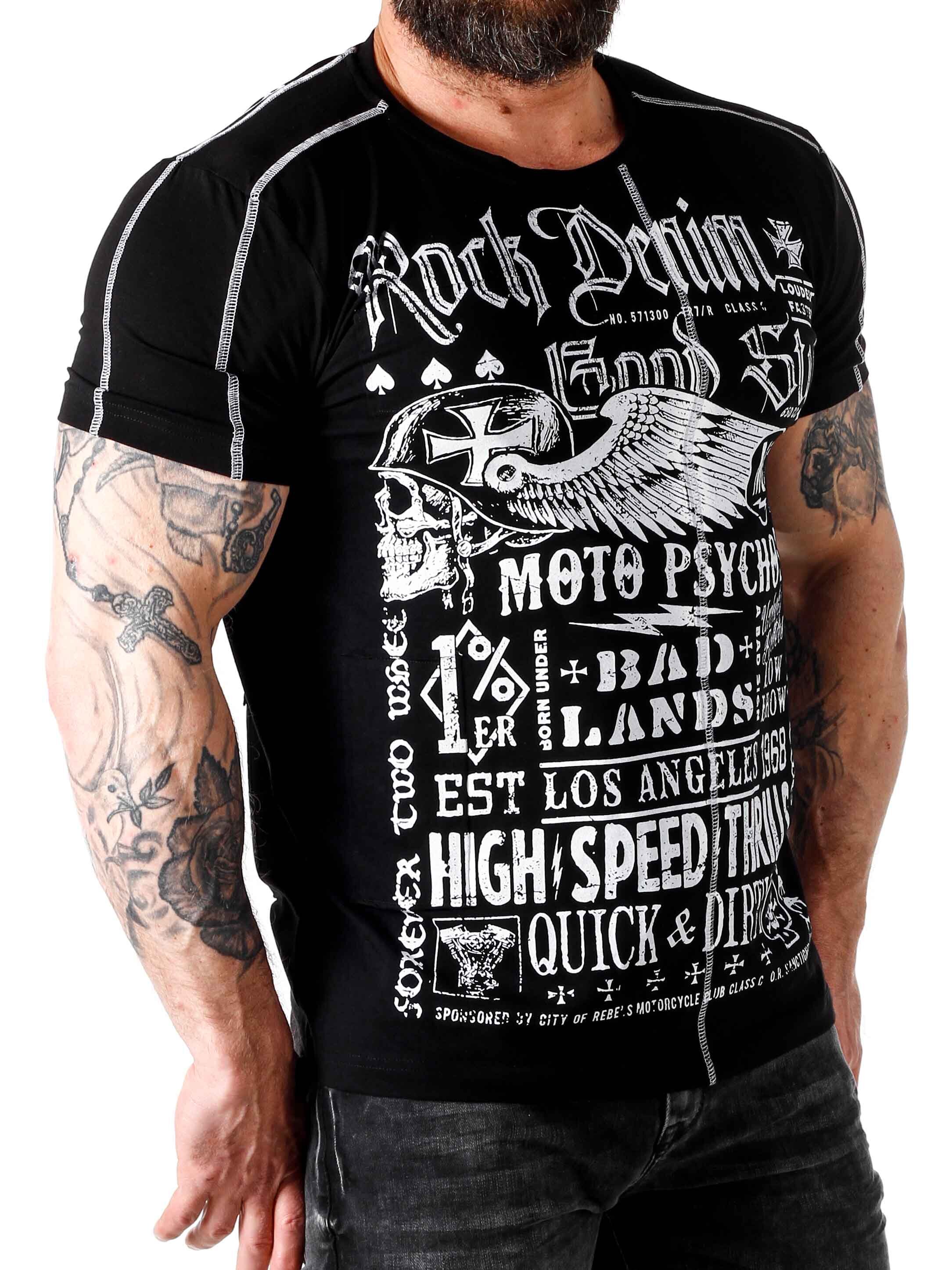 RD Moto Psychos T-skjorte - Svart