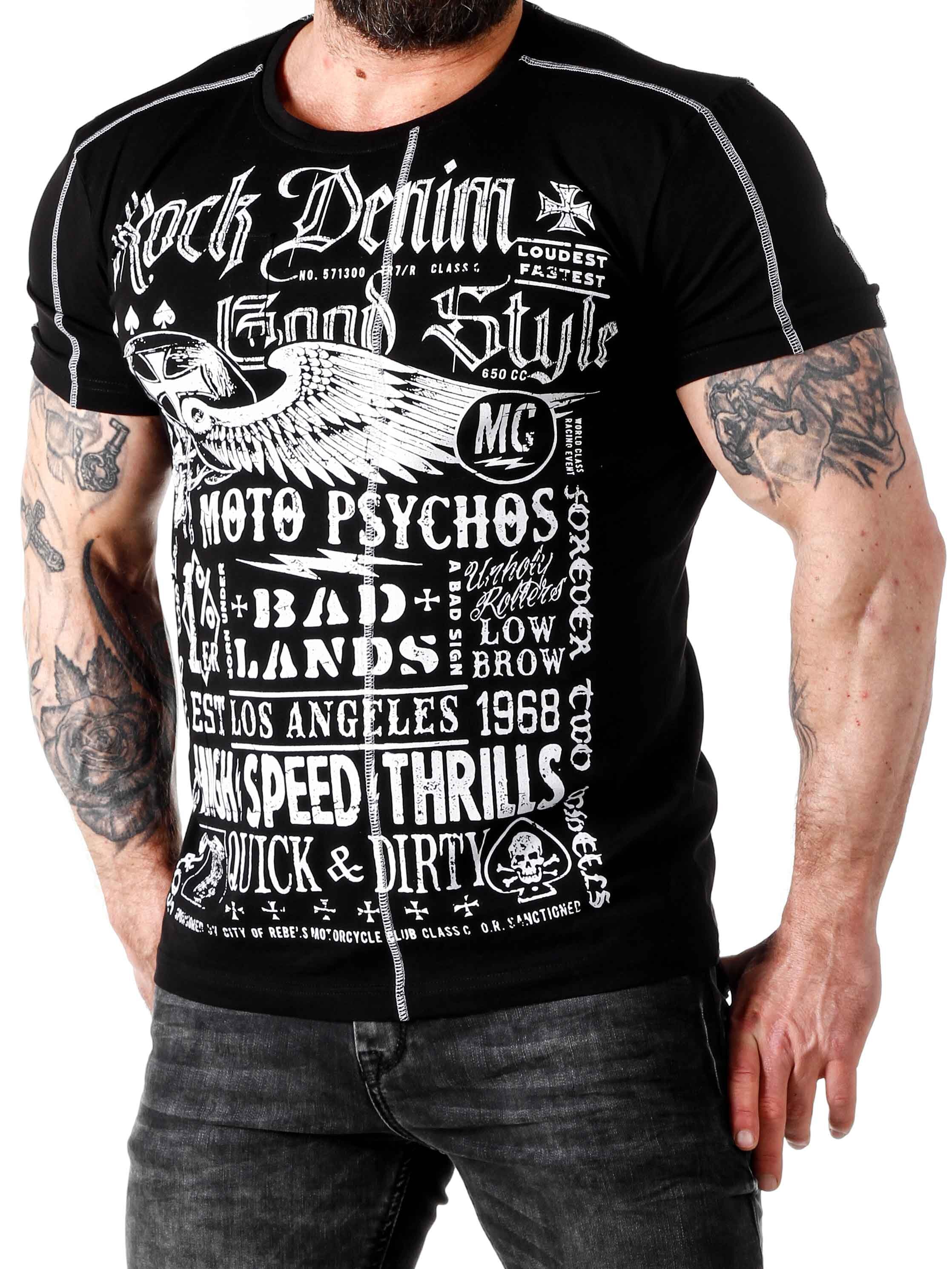 RD Moto Psychos T-skjorte - Svart
