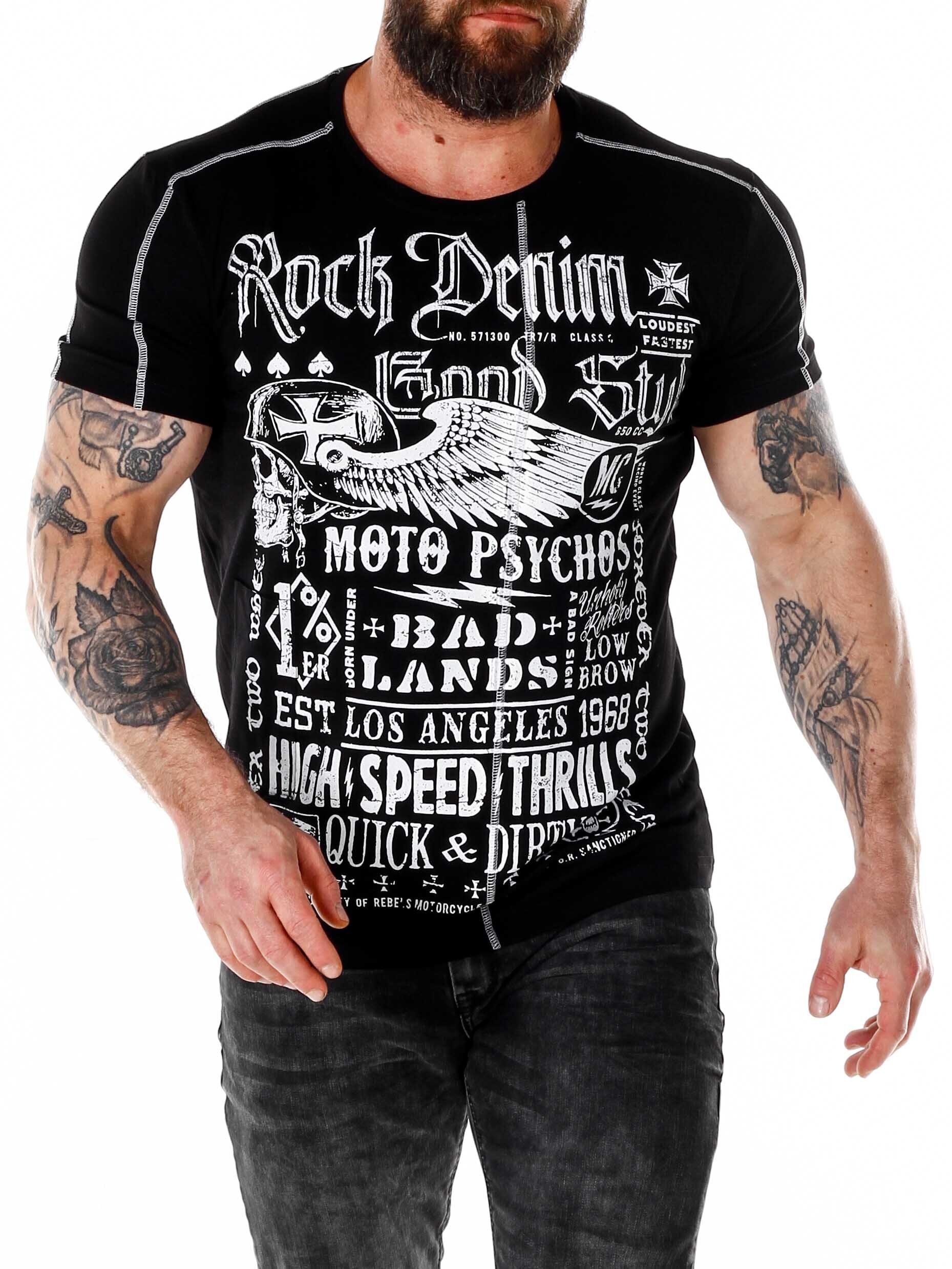 RD Moto Psychos T-skjorte - Svart