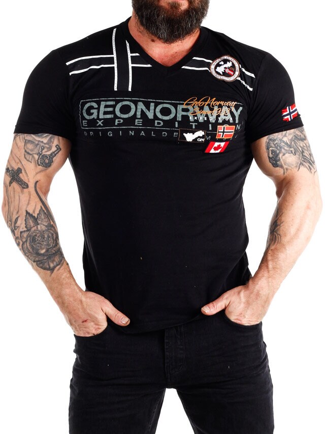 Jaradock Geo Norway T-shirt - Svart