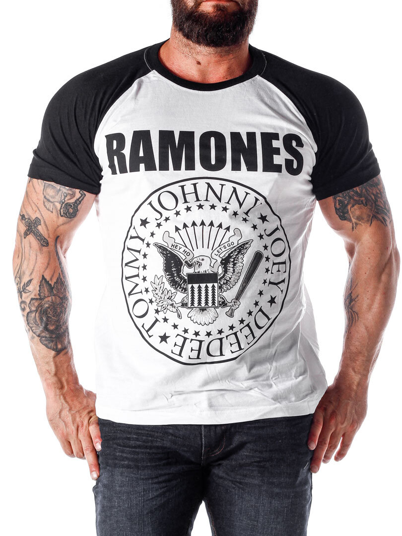 Ramones Circle T-skjorte - Hvit/Svart