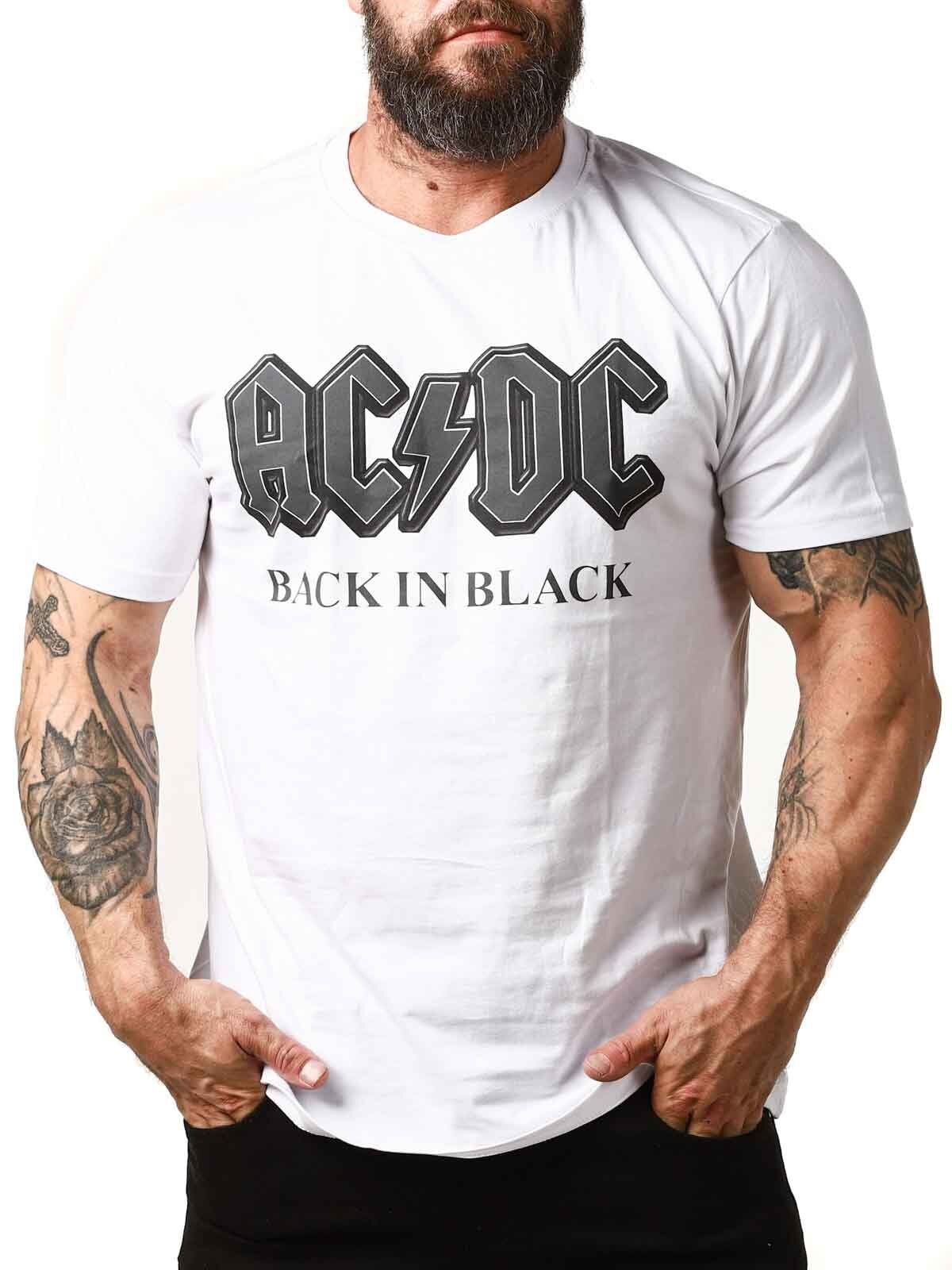 ACDC Back In Black T-skjorte - Hvit