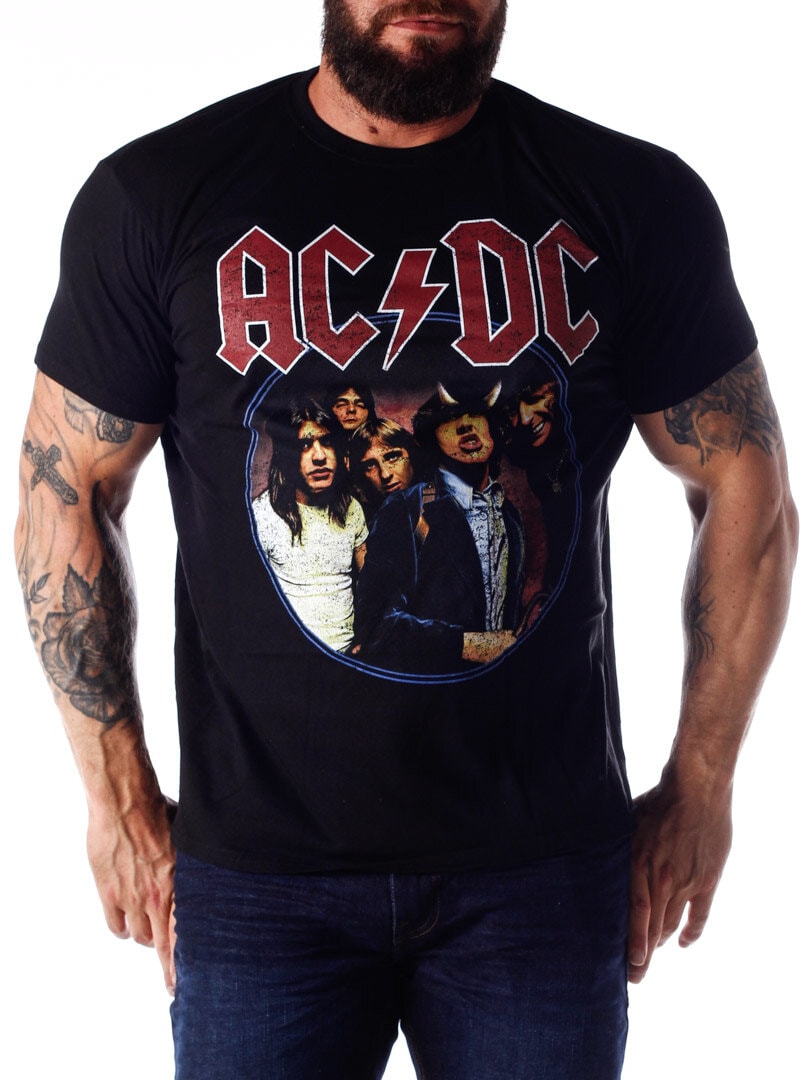 AC/DC Band Logo T-skjorte - Svart