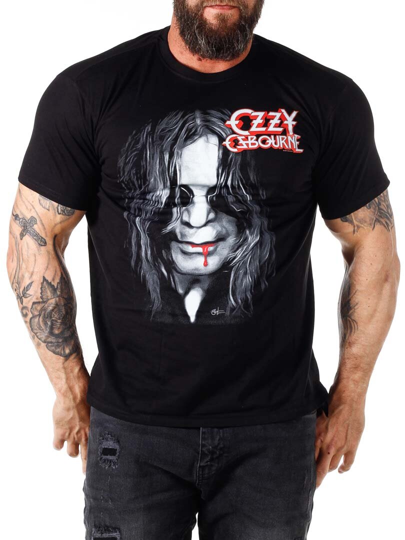Ozzy Osbourne Face Of Madness T-skjorte - Svart