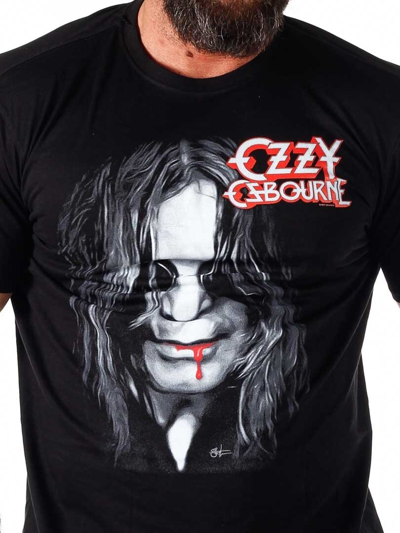 Ozzy Osbourne Face Of Madness T-skjorte - Svart