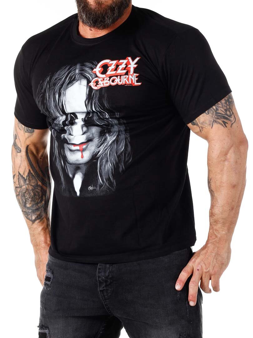 Ozzy Osbourne Face Of Madness T-skjorte - Svart
