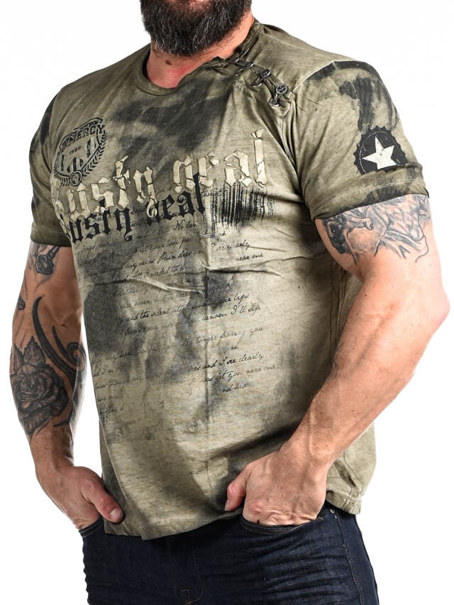 T-skjorte Rusty Shield - Khaki