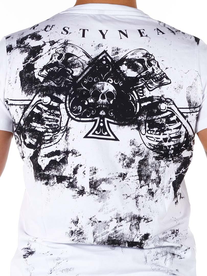 Skull Ace T-skjorte - Hvit/Svart