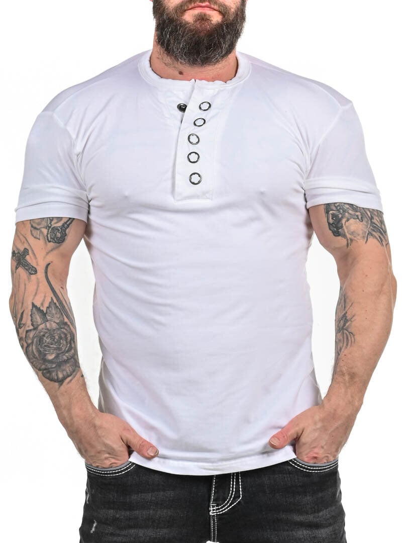 RD Button T-skjorte - Hvit