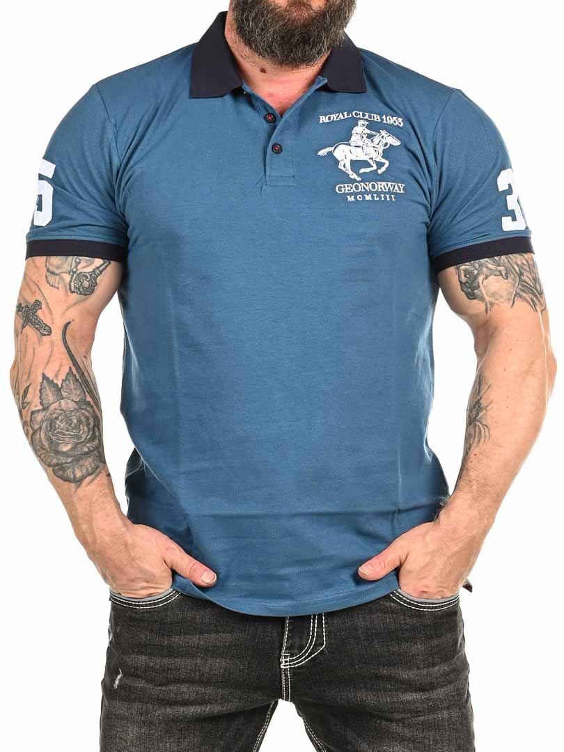 Polo Rider Pique - Blå