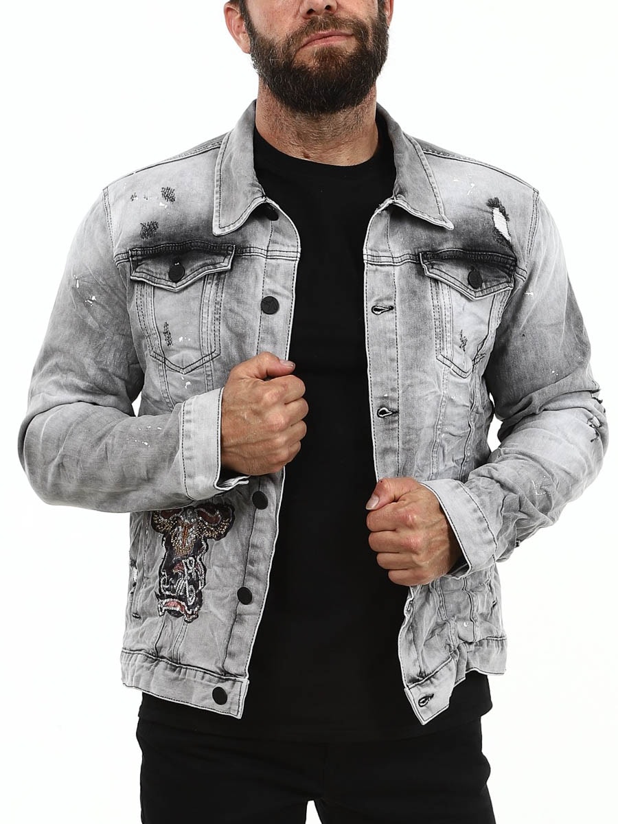 Eagle Rider Kingz Jeansjacka - Lightgray-8.jpg