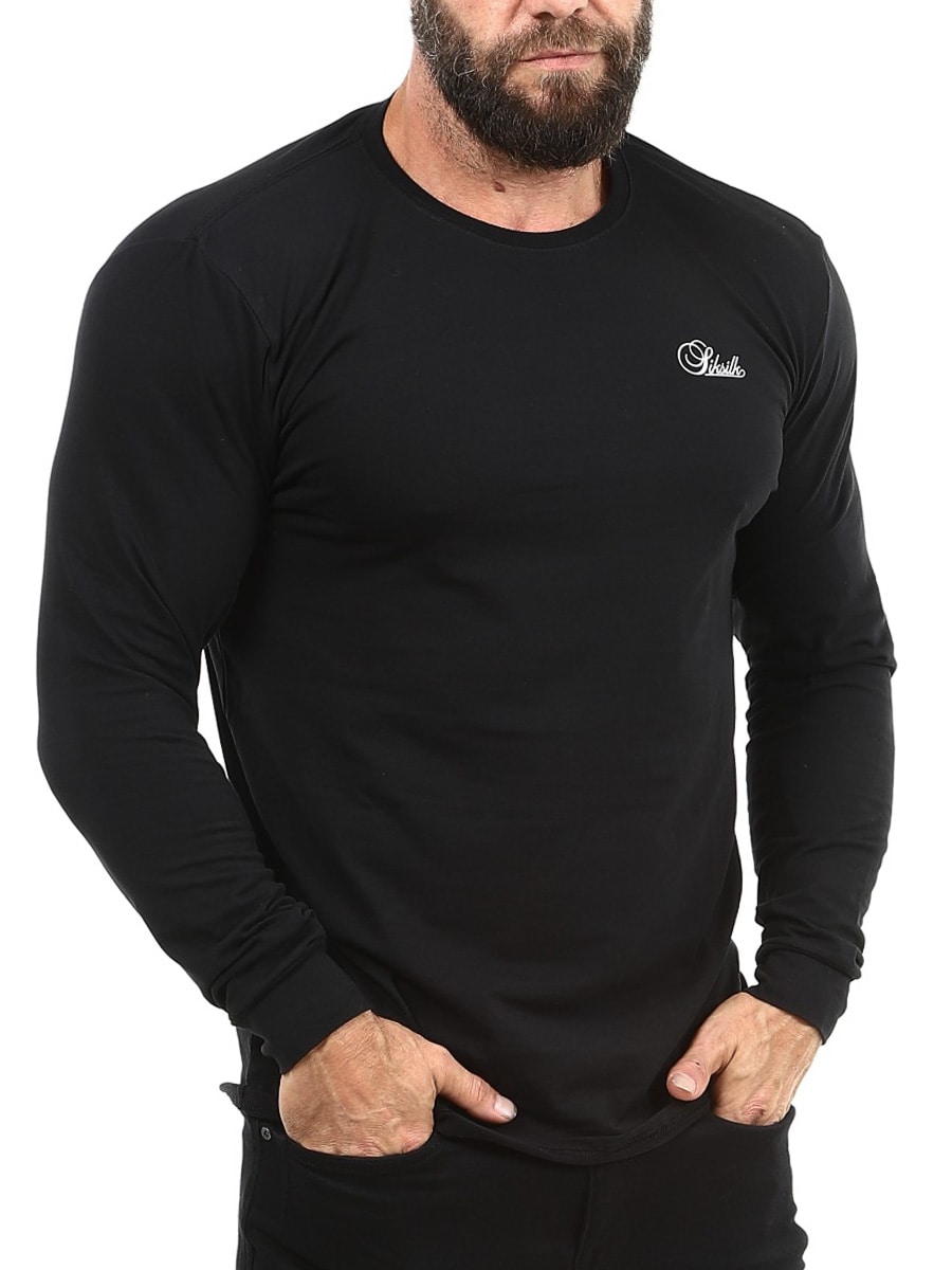Essentials 29771 SikSilk Longsleeve - Black-6.jpg