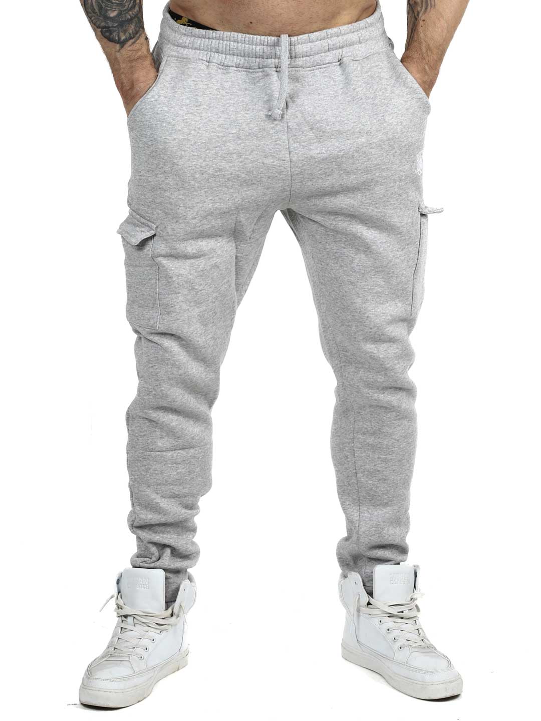 Essentials SikSilk Cargo Sweatpants GREY_1.jpg