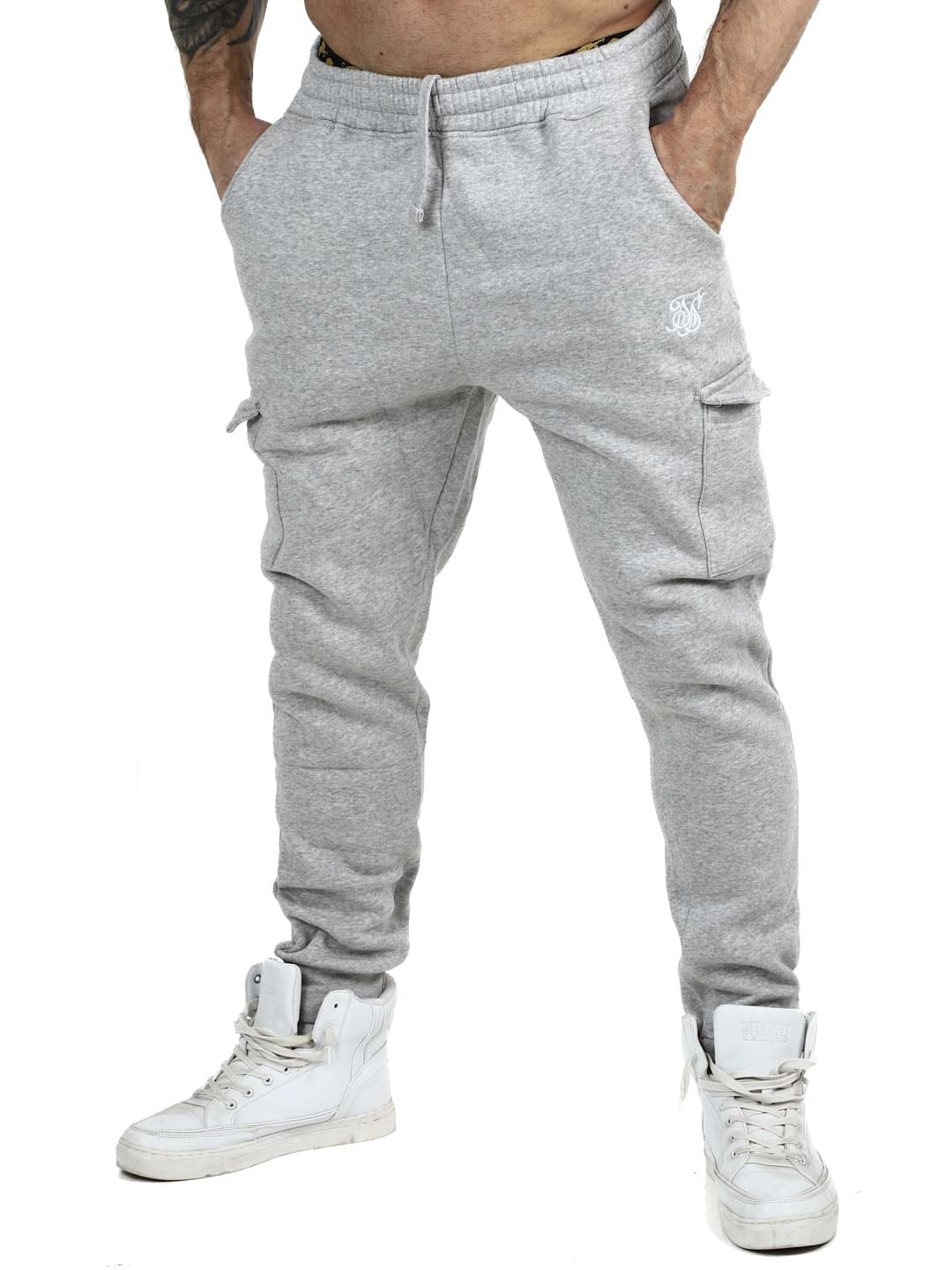 Essentials SikSilk Cargo Sweatpants GREY_3.jpg
