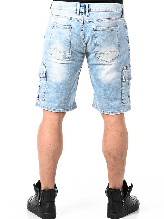 Briac Cargo Shorts - Lyseblå