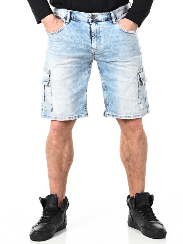 Briac Cargo Shorts - Lyseblå