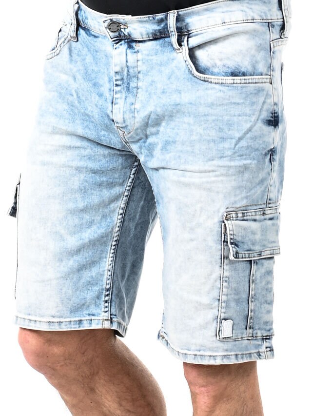 Briac Cargo Shorts - Lyseblå
