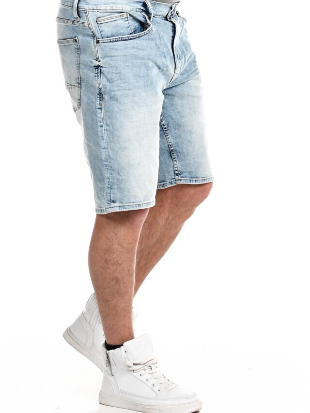 Eamon Denim Shorts - Lyseblå