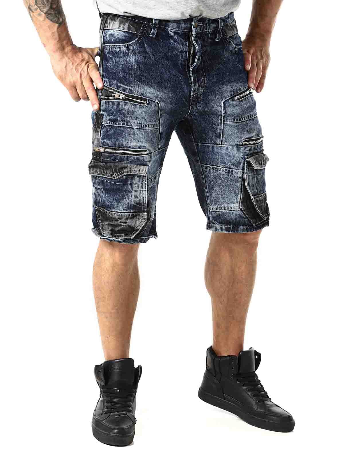 RD Bolt Cargo Shorts - Blå/Svart