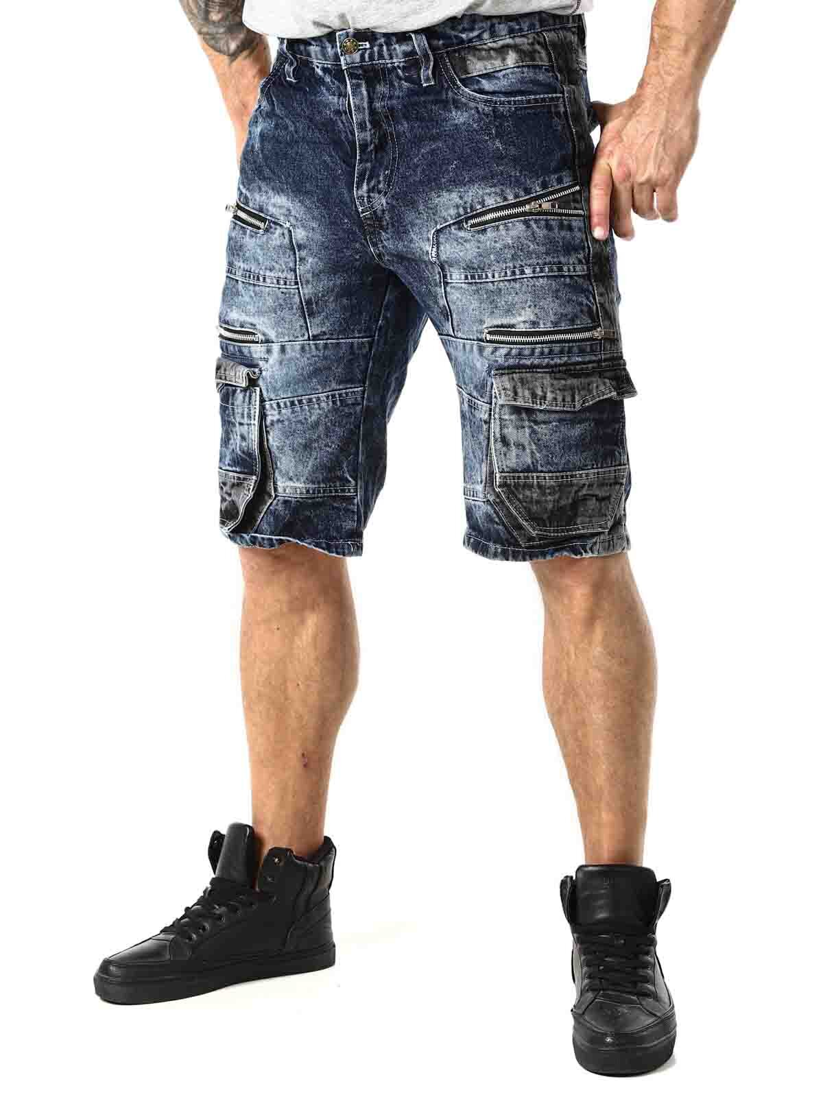 RD Bolt Cargo Shorts - Blå/Svart