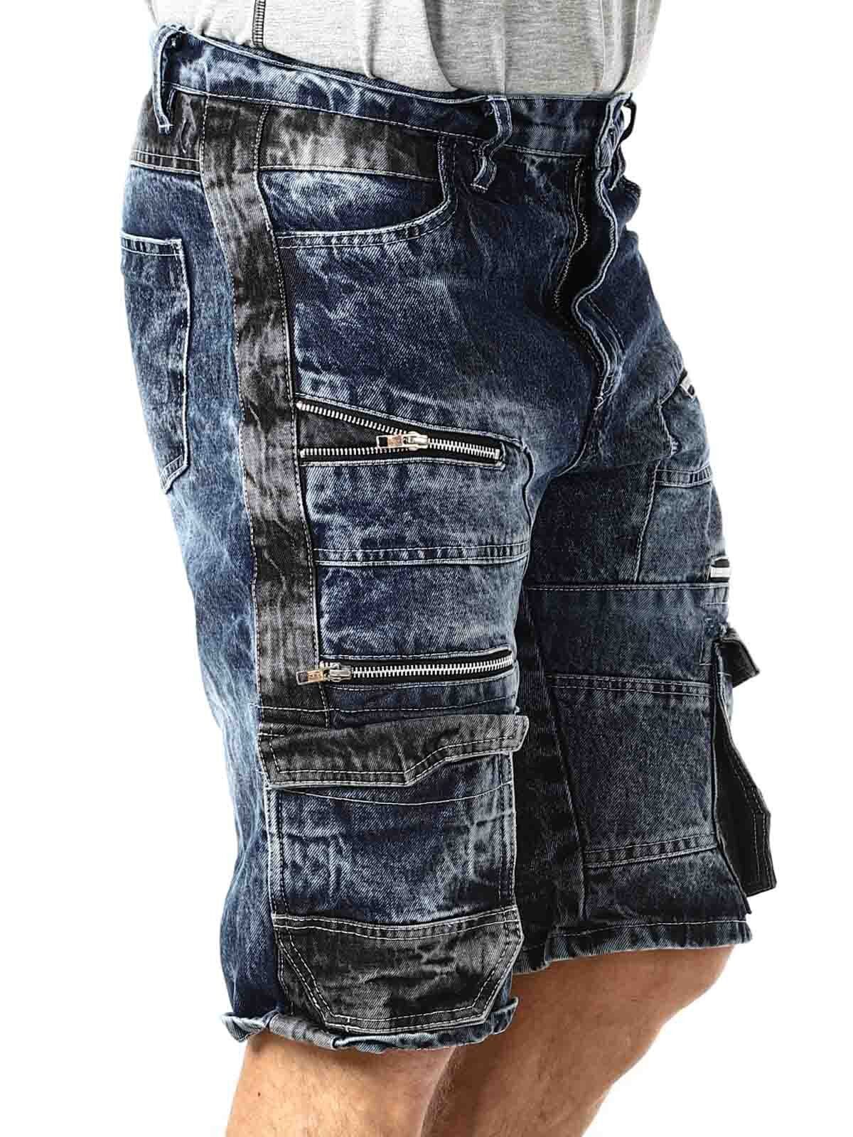 RD Bolt Cargo Shorts - Blå/Svart