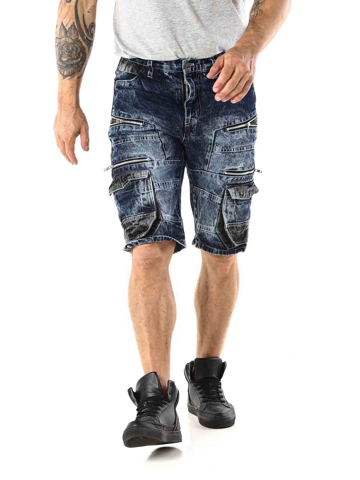 RD Bolt Cargo Shorts - Blå/Svart