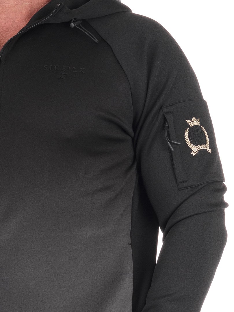 Full Zip SikSilk Hoodie - Black_3.jpg