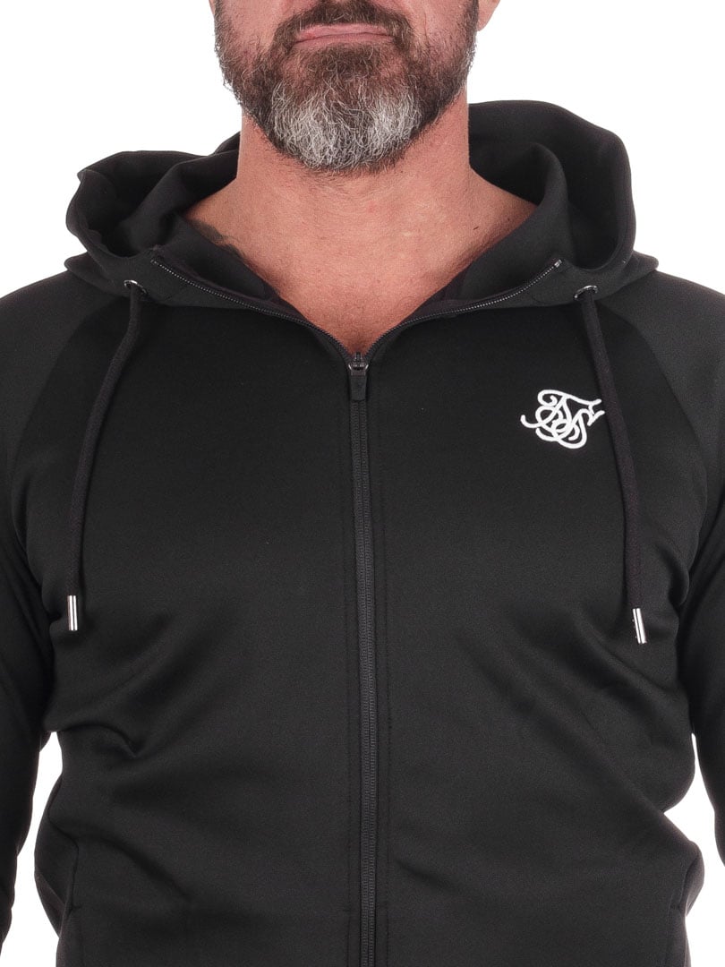 Full Zip SikSilk Hoodie Black_1.jpg