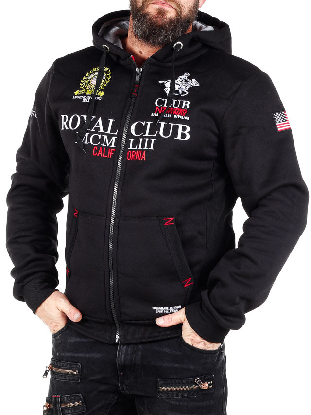 Royal Club Geo Norway Hettegenser - Svart
