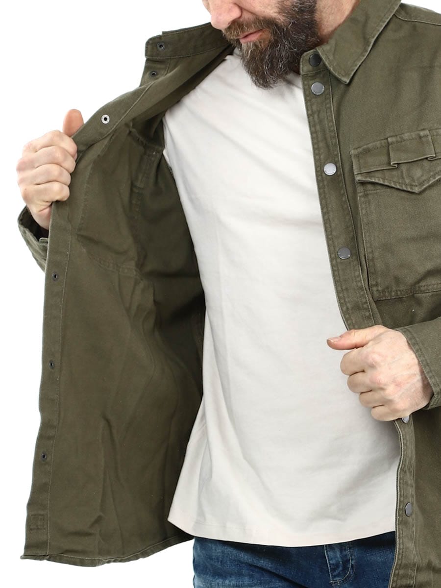 Heavy Twill Brandit Shirt Green_3.jpg