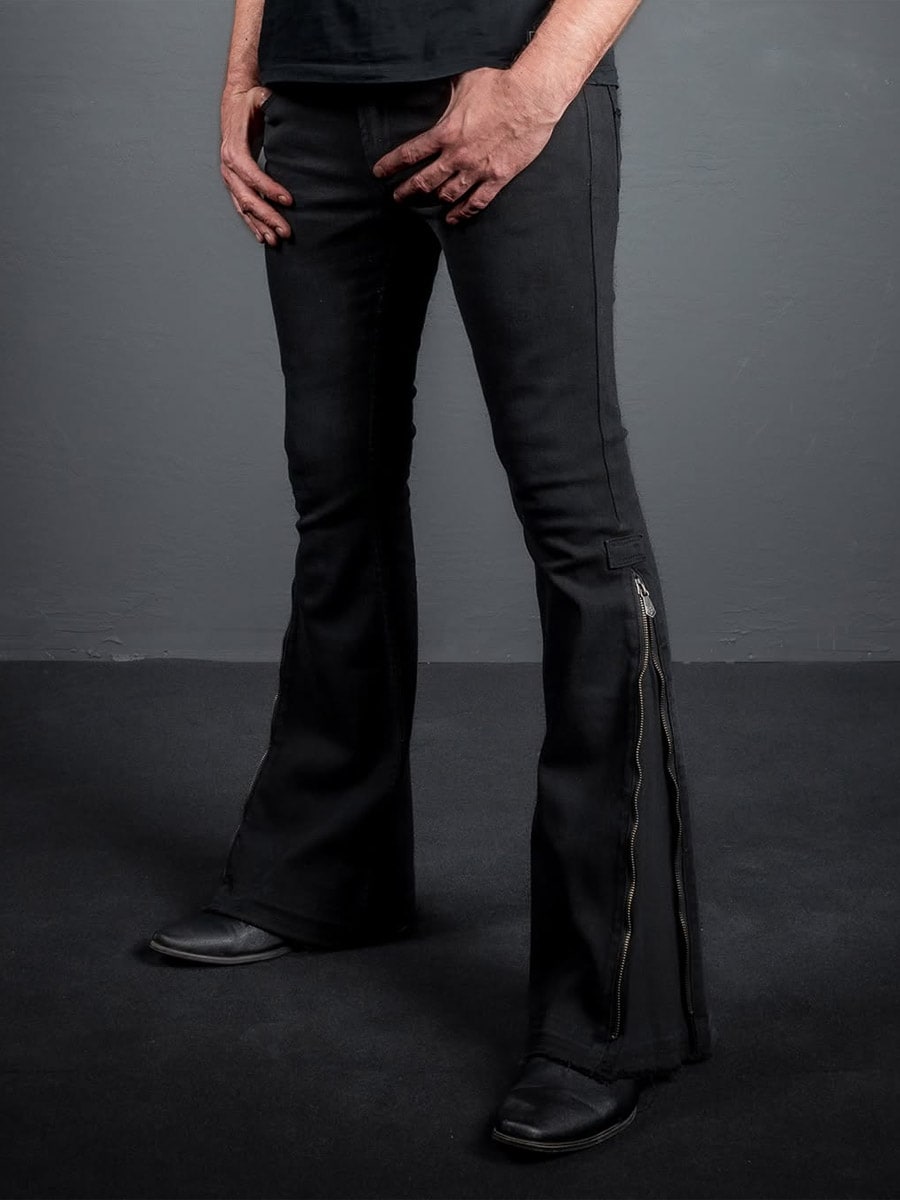 Hellriser Side Zipper Jeans Black main.jpg
