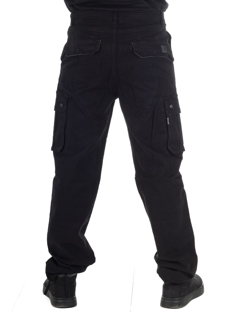 Hyraw Black Beat Cargo pants black_2.jpg