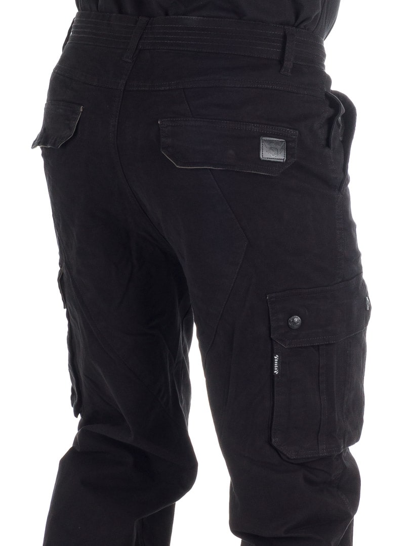 Hyraw Black Beat Cargo pants black_6.jpg