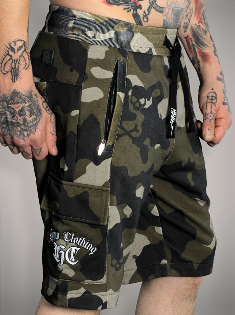 Hyraw Trooper Cargo Shorts - Camo 2.jpg