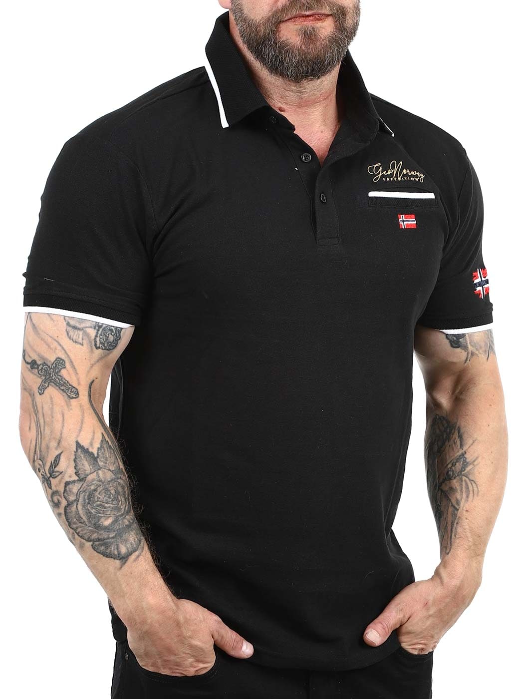 Kara Geo Norway Polo Black_1.jpg