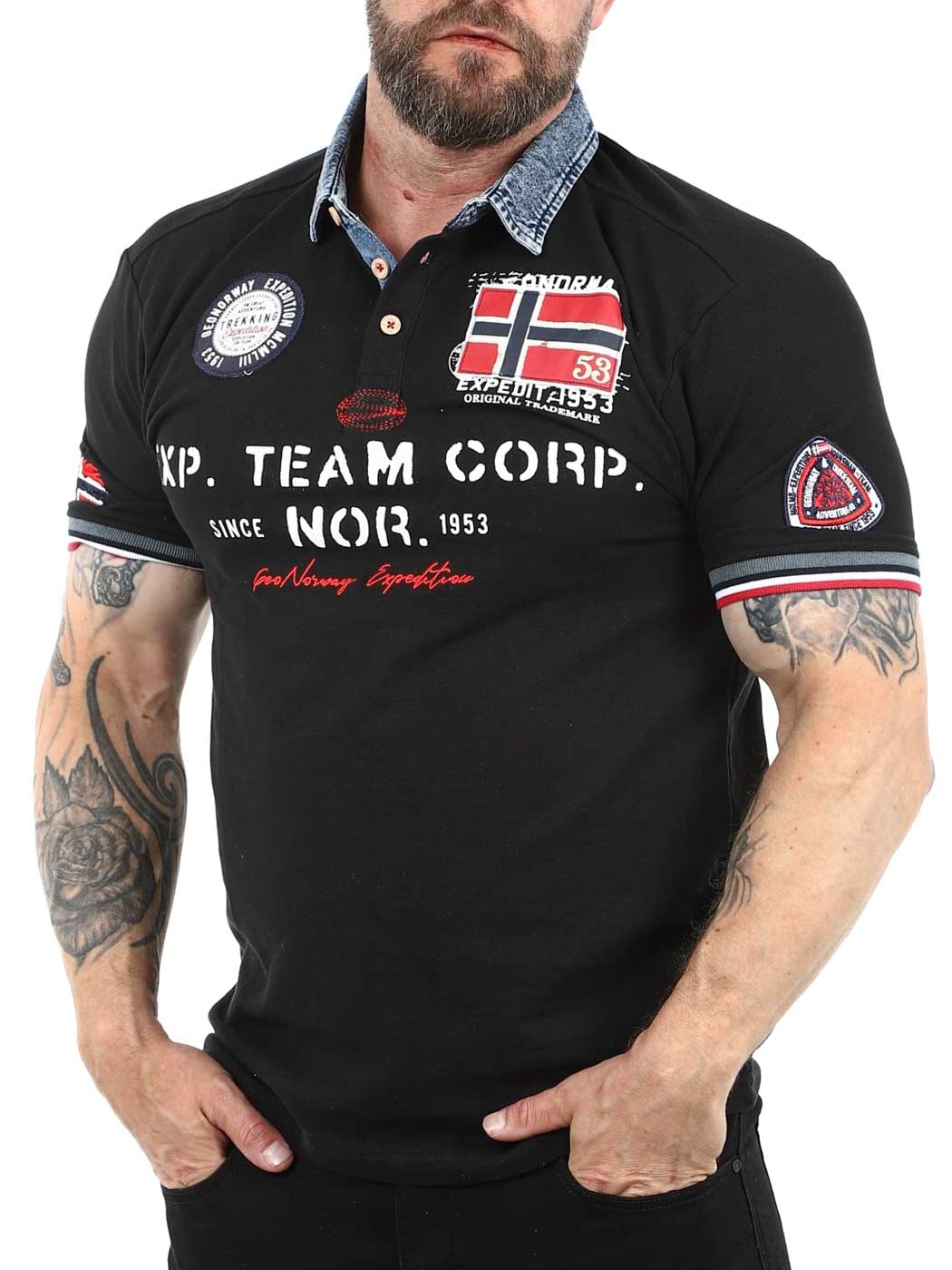 Koptaine Geo Norway Polo Black_3.jpg