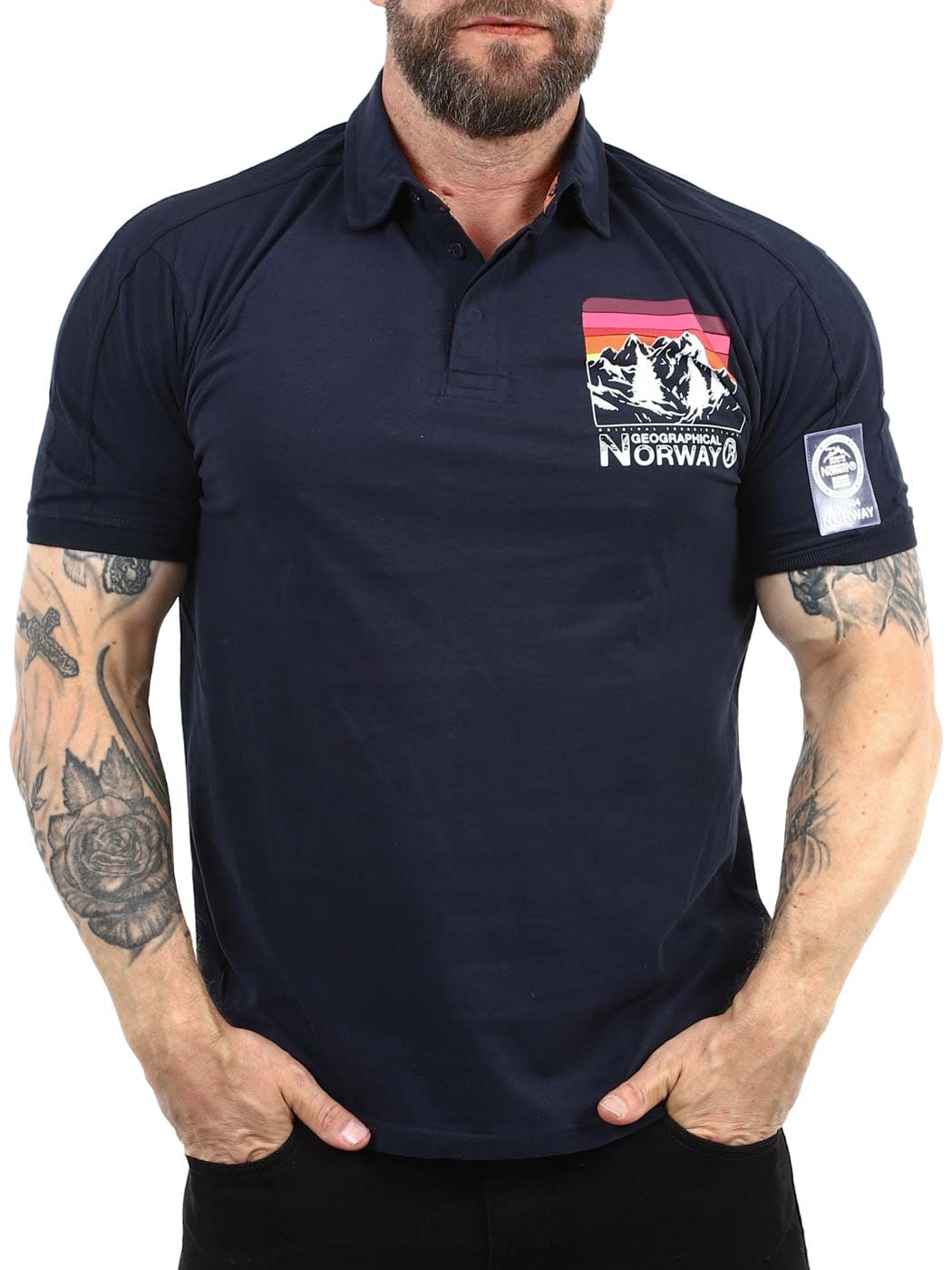 Kumping Geo Norway Polo Dark Blue_1.jpg