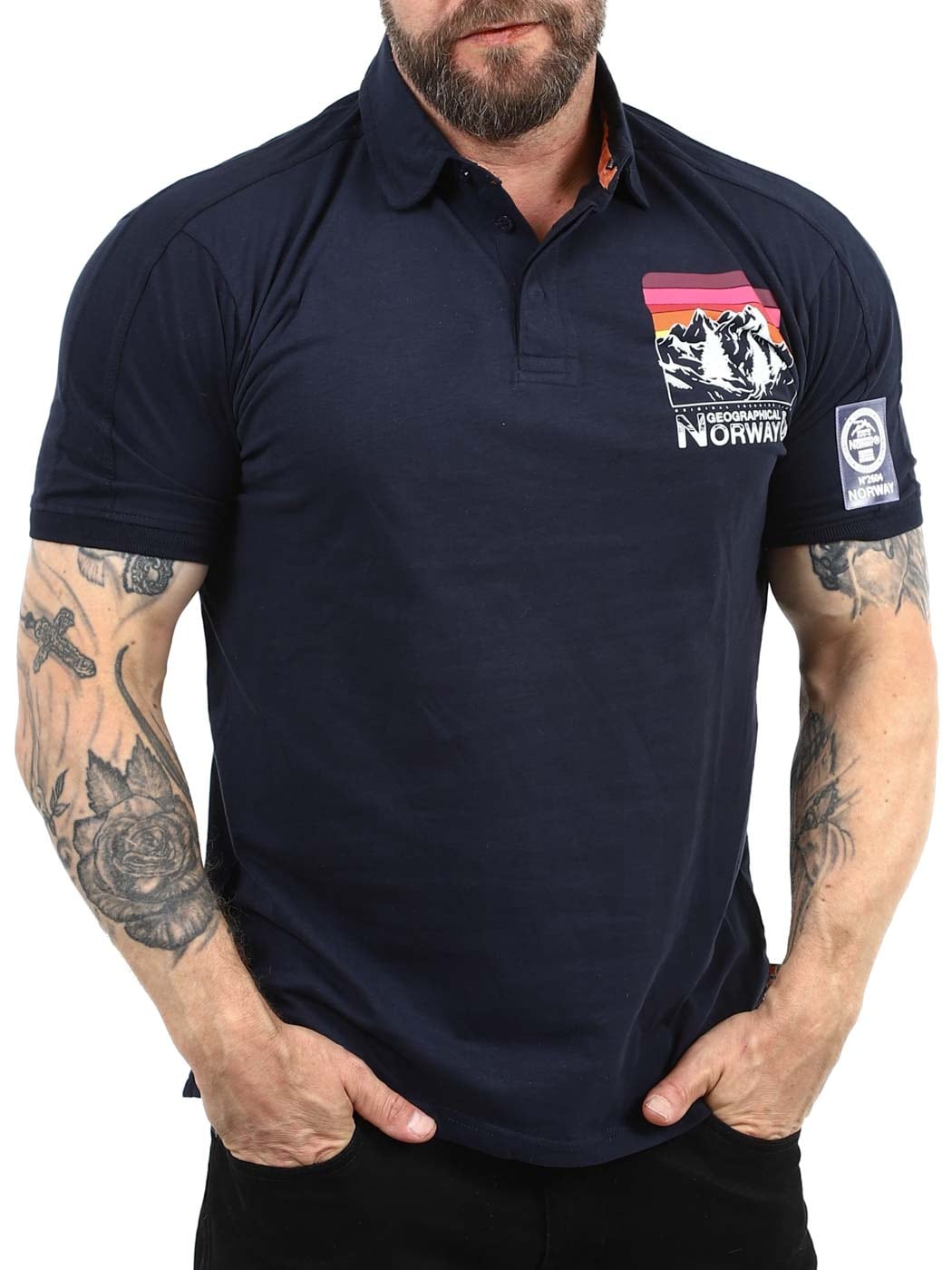 Kumping Geo Norway Polo Dark Blue_2.jpg