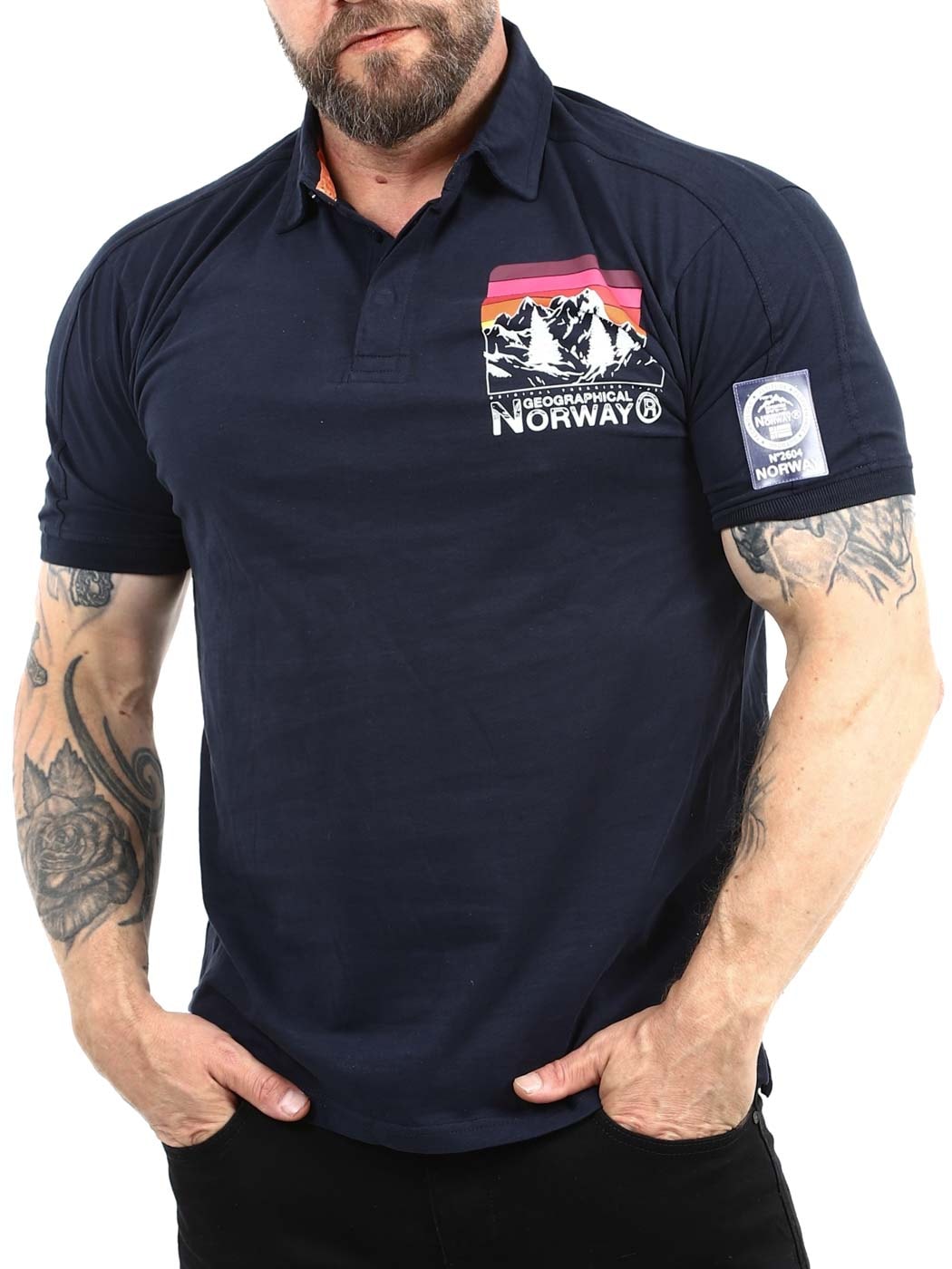 Kumping Geo Norway Polo Dark Blue_4.jpg