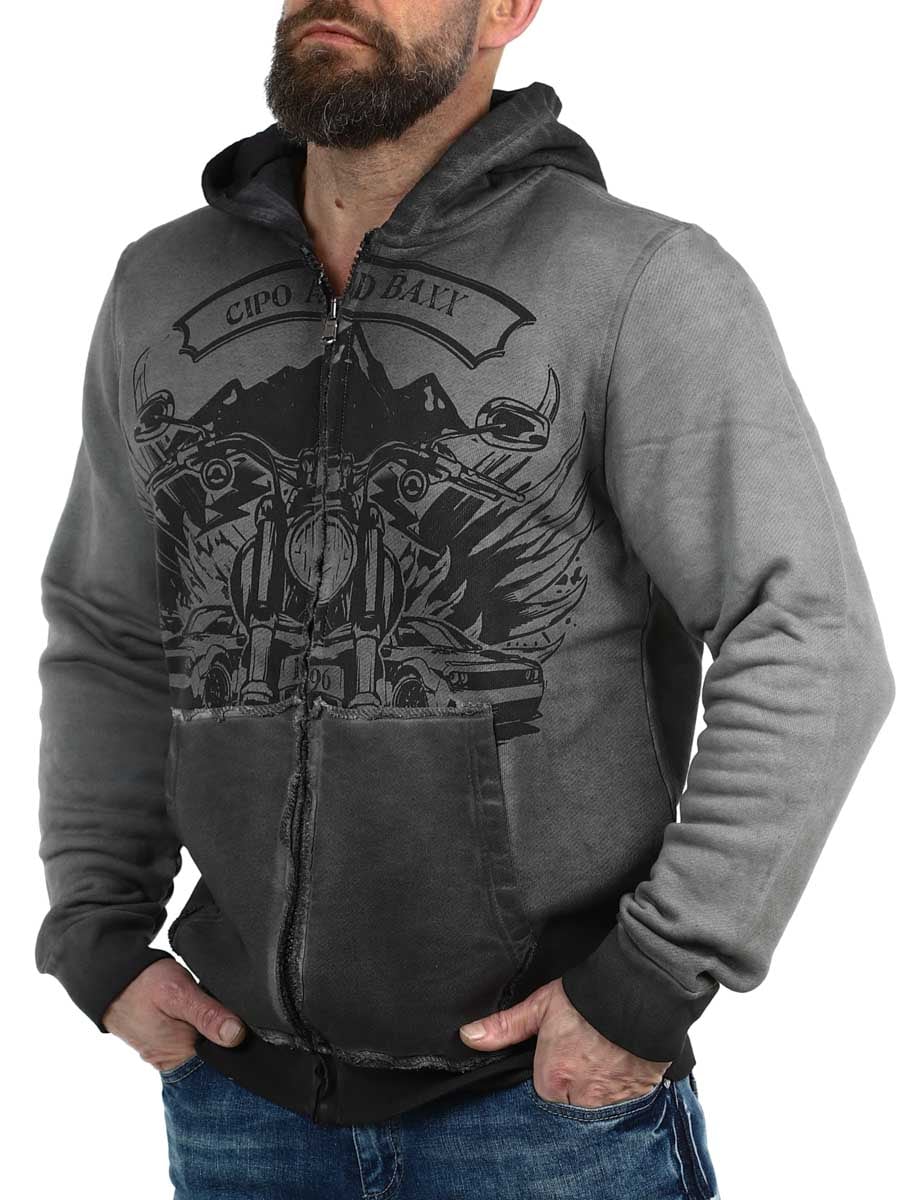 Laird Cipo Baxx Zip Hoodie dark grey_3.jpg